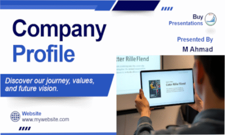 Company Profile PowerPoint Presentation Template for business presentations