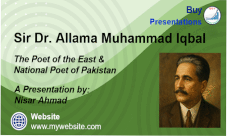 Portrait of Allama Iqbal, the national poet of Pakistan, wearing traditional attire and gazing thoughtfully — symbolizing his role as a philosopher and visionary leader.